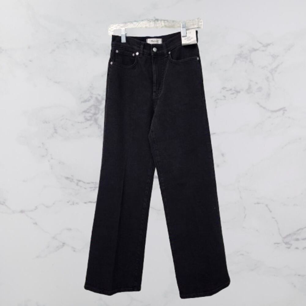 Madewell NWT The Wide Leg Jean in Black Item NW262 Size 26? Retail $148